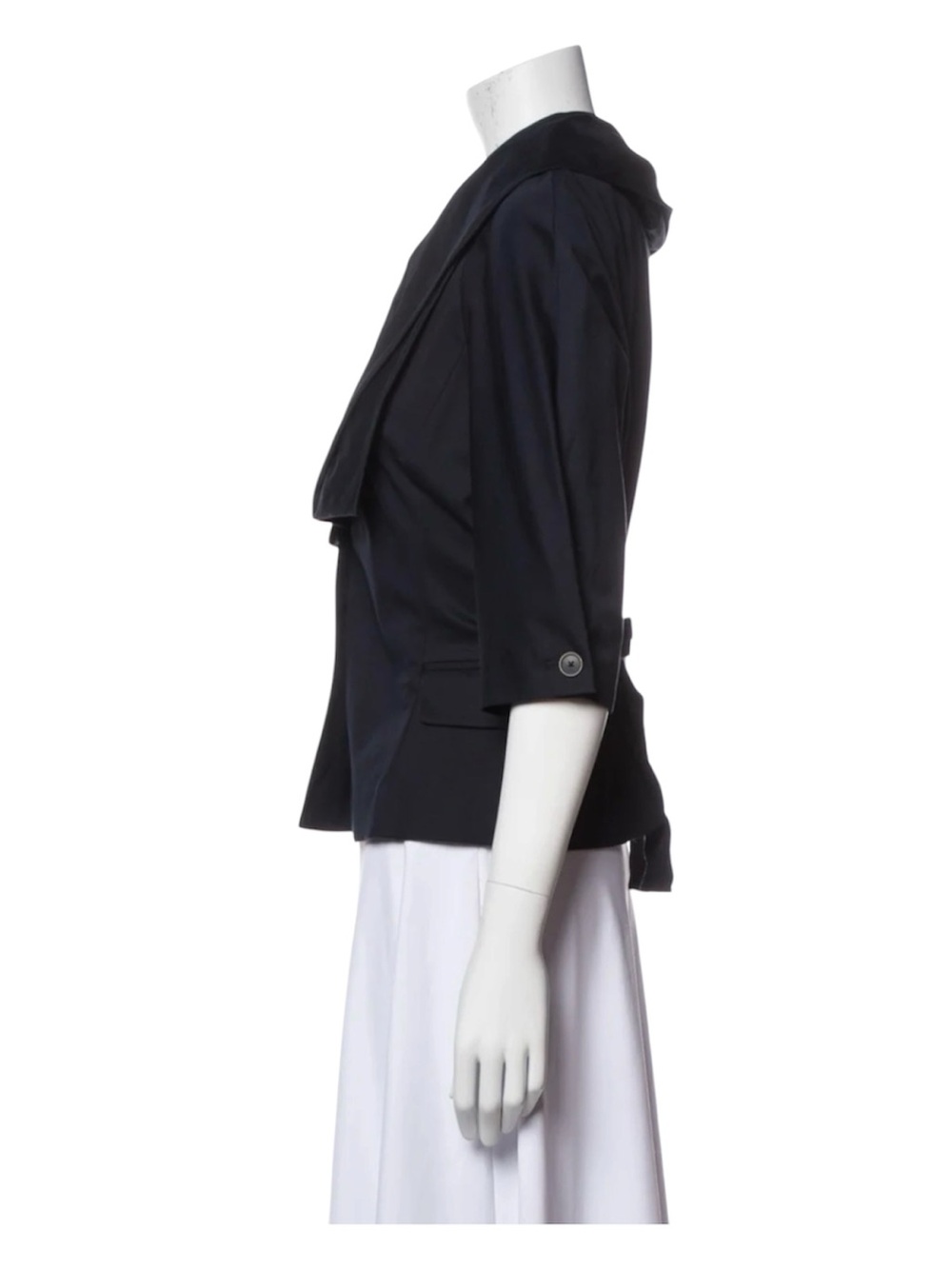 Ports 1961 Women’s Blue Structured Jacket with Shawl Collar | Size M - Picture 2 of 6